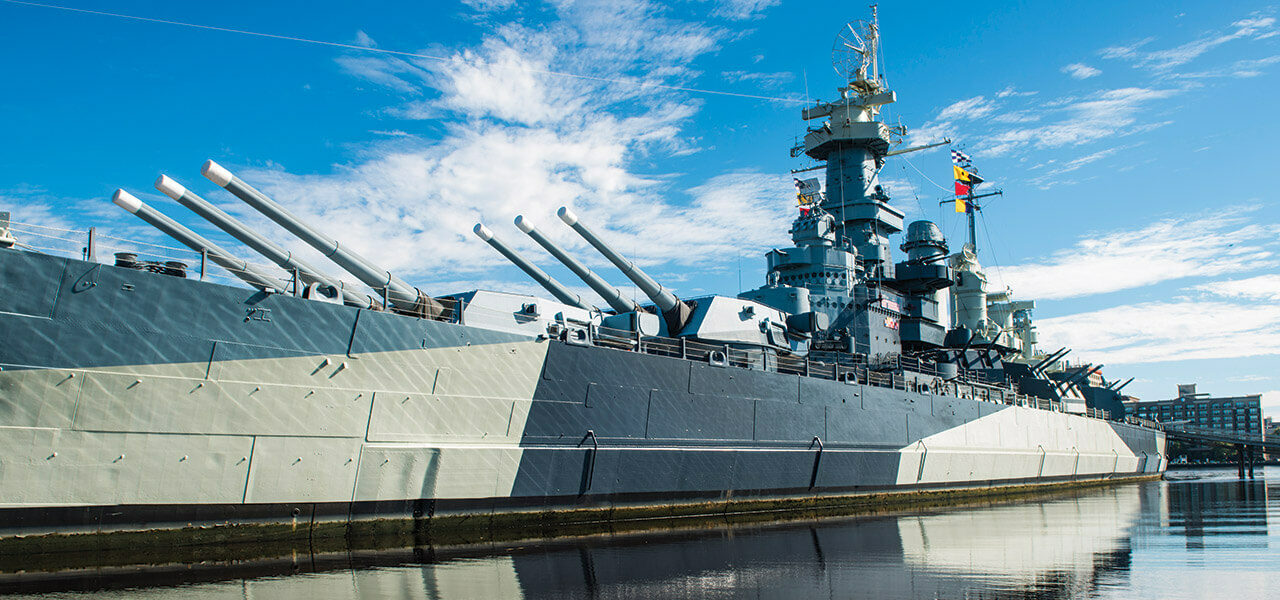 WWII USS NC Battleship
